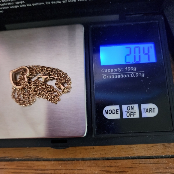 Gorgeous 10k Rose Gold Heart Ankle Bracelet - Picture 7 of 7